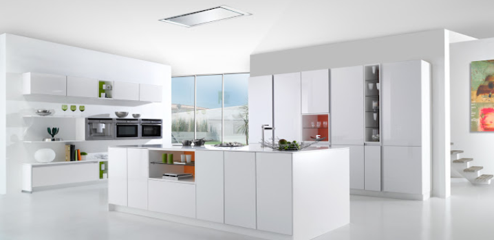 Elegant White Modular Kitchen Design For Your Home